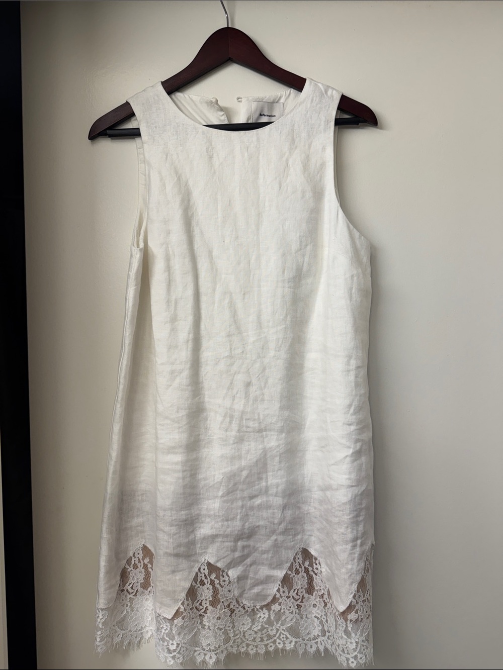 🕊️ Reformation Jessalyn Linen Dress White - Picture 5 of 8